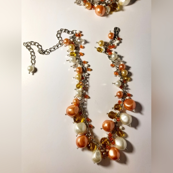 8-Piece Set Pearl Necklace, Ring, Earrings and Bracelet Ensemble - Picture 3 of 10